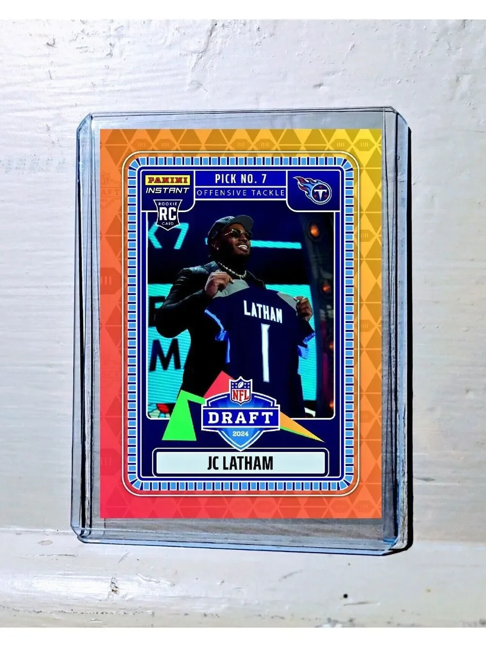 J.C. Latham 2024 Panini NFL #6 Draft Night Rookie Football Card 1 of 765